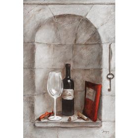 Tablolife Köşedeki Şarap 60 x 90 cm Kanvas Tablo