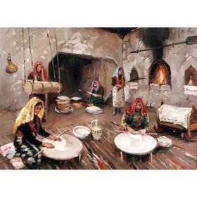 Tablolife Köy Evi 35 x 50 cm Kanvas Tablo