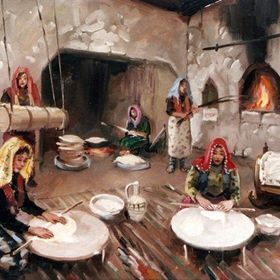 Tablolife Köy Evi 35 x 50 cm Kanvas Tablo