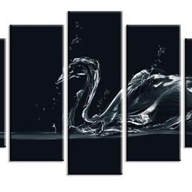 Tablolife Kuğu 5 Parçalı 60 x 100 cm Kanvas Tablo