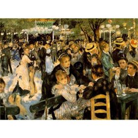 Tablolife Le Moulin de la Galette'te Dans 35 x 50 cm Kanvas Tablo