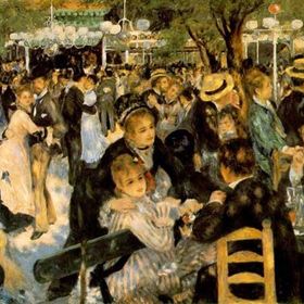 Tablolife Le Moulin de la Galette'te Dans 35 x 50 cm Kanvas Tablo