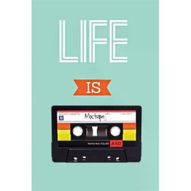 Tablolife Life Is Mixtape 60 x 90 cm Kanvas Tablo