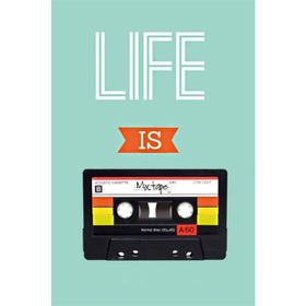 Tablolife Life Is Mixtape 60 x 90 cm Kanvas Tablo