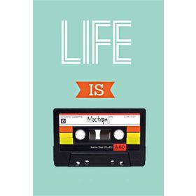 Tablolife Life Is Mixtape 60 x 90 cm Kanvas Tablo
