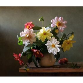 Tablolife Masada Çiçekler ve Elmalar 35 x 50 cm Kanvas Tablo
