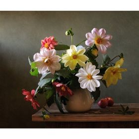 Tablolife Masada Çiçekler ve Elmalar 35 x 50 cm Kanvas Tablo