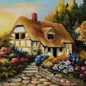 Tablolife Masal Evi 35 x 50 cm Kanvas Tablo