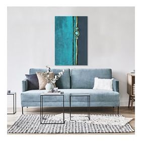Tablolife Mavi Boncuk 60x90 cm Yağlı Boya Dokulu Tablo