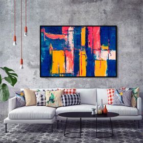 Tablolife Navy Maze 60x90 cm Yağlı Boya Dokulu Tablo