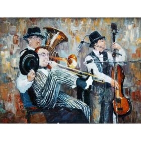 Tablolife New York Müzisyenleri 35 x 50 cm Kanvas Tablo