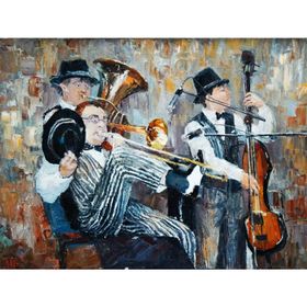 Tablolife New York Müzisyenleri 35 x 50 cm Kanvas Tablo