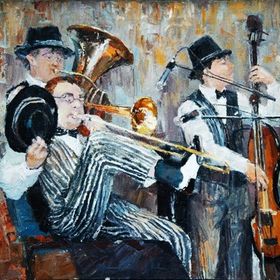 Tablolife New York Müzisyenleri 35 x 50 cm Kanvas Tablo