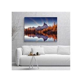 Tablolife Orman Ve Göl 35 x 50 cm Kanvas Tablo