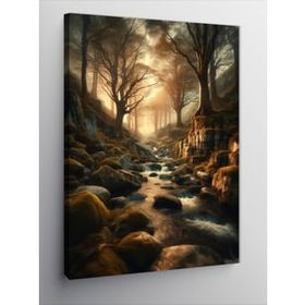 Tablolife Orman Ve Göl 35 x 50 cm Kanvas Tablo
