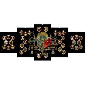 Tablolife Osmanlı Padişahları 5 Parçalı 60 x 100 cm Kanvas Tablo