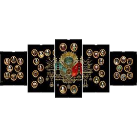 Tablolife Osmanlı Padişahları 5 Parçalı 60 x 100 cm Kanvas Tablo