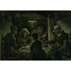 Tablolife Patates Yiyenler 35x50 cm Kanvas Tablo