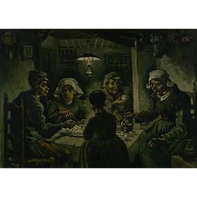 Tablolife Patates Yiyenler 35x50 cm Kanvas Tablo