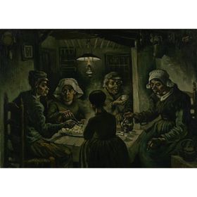 Tablolife Patates Yiyenler 35x50 cm Kanvas Tablo