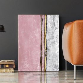 Tablolife Pembe Boncuk 60x90 cm Yağlı Boya Dokulu Tablo