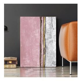 Tablolife Pembe Boncuk 60x90 cm Yağlı Boya Dokulu Tablo