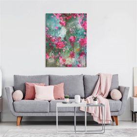 Tablolife Pembe Ütopya 60x90 cm Yağlı Boya Dokulu Tablo