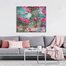Tablolife Pembe Ütopya 60x90 cm Yağlı Boya Dokulu Tablo