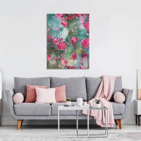 Tablolife Pembe Ütopya 60x90 cm Yağlı Boya Dokulu Tablo
