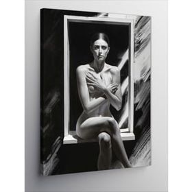 Tablolife Penceredeki Kadın 60x90 cm Kanvas Tablo