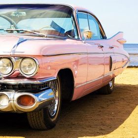 Tablolife Pink Cadillac 35x50 cm Kanvas Tablo