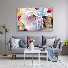Tablolife Poppy Flower 60x90 cm Yağlı Boya Dokulu Tablo