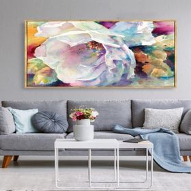 Tablolife Poppy Flower 60x90 cm Yağlı Boya Dokulu Tablo