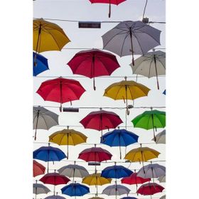 Tablolife Rengarenk Şemsiyeler 60x90 cm Kanvas Tablo