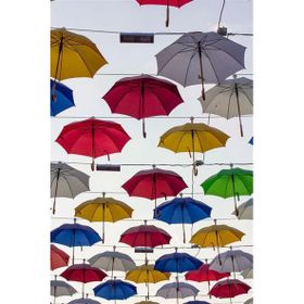 Tablolife Rengarenk Şemsiyeler 60x90 cm Kanvas Tablo