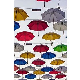 Tablolife Rengarenk Şemsiyeler 60x90 cm Kanvas Tablo
