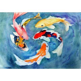 Tablolife Renkli Balıklar 60x90 cm Kanvas Tablo