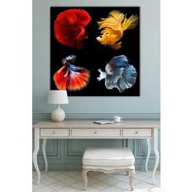 Tablolife Renkli Balıklar 60x90 cm Kanvas Tablo
