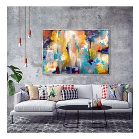Tablolife Renkli İsyan 60x90 cm Yağlı Boya Dokulu Tablo