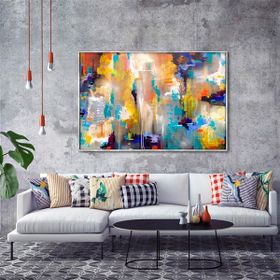 Tablolife Renkli İsyan 60x90 cm Yağlı Boya Dokulu Tablo
