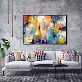 Tablolife Renkli İsyan 60x90 cm Yağlı Boya Dokulu Tablo