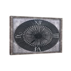 Tablolife Roma 80x80 cm Ahşap Üzeri Kabartma Saat