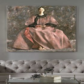 Tablolife Rönesans Kadını 80x80 cm Yağlı Boya Dokulu Tablo