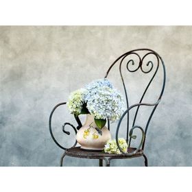 Tablolife Sandalyedeki Beyaz Çiçek 35x50 cm Kanvas Tablo