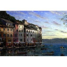 Tablolife Şehre Gün Doğarken 35 x 50 cm Kanvas Tablo