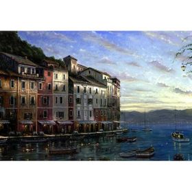 Tablolife Şehre Gün Doğarken 35 x 50 cm Kanvas Tablo