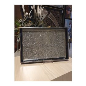 Tablolife Sim Taşlı Dekoratif Lüx Nişan Söz Çay Tepsisi