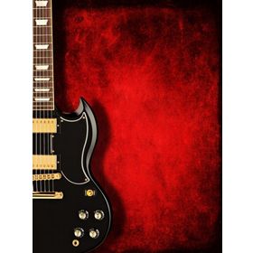 Tablolife Siyah Elektro Gitar 60x90 cm Kanvas Tablo