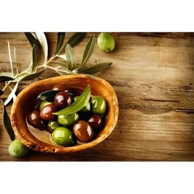 Tablolife Siyah ve Yeşil Zeytin 35x50 cm Kanvas Tablo