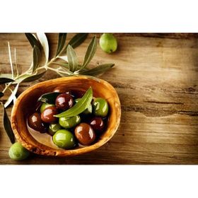 Tablolife Siyah ve Yeşil Zeytin 35x50 cm Kanvas Tablo